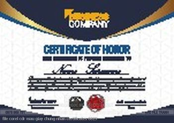 file corel cdr mau giay chung nhan certificates 0829