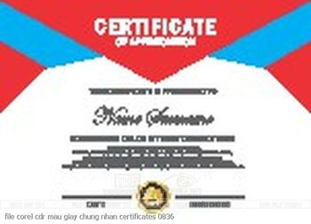 file corel cdr mau giay chung nhan certificates 0836