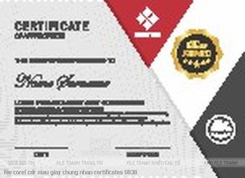 file corel cdr mau giay chung nhan certificates 0838