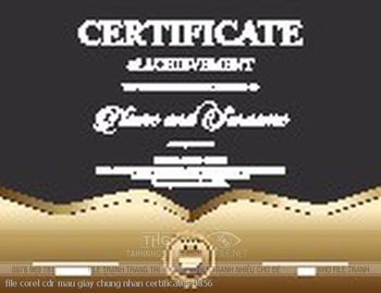 file corel cdr mau giay chung nhan certificates 0856