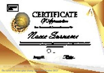 file corel cdr mau giay chung nhan certificates 0857