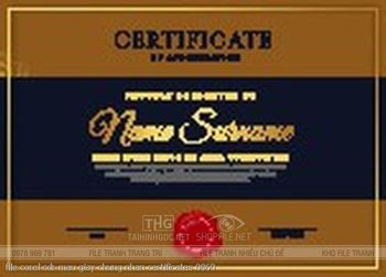 file corel cdr mau giay chung nhan certificates 0860