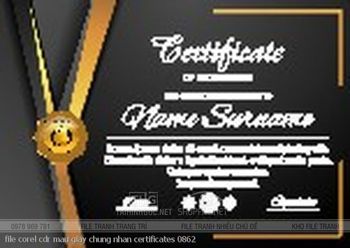 file corel cdr mau giay chung nhan certificates 0862