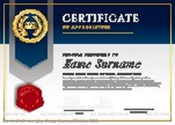 file corel cdr mau giay chung nhan certificates 0866