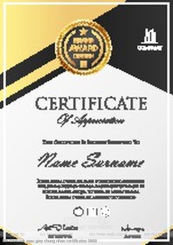file corel cdr mau giay chung nhan certificates 0868