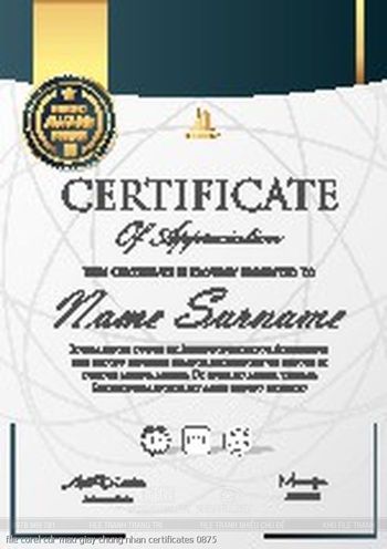 file corel cdr mau giay chung nhan certificates 0875