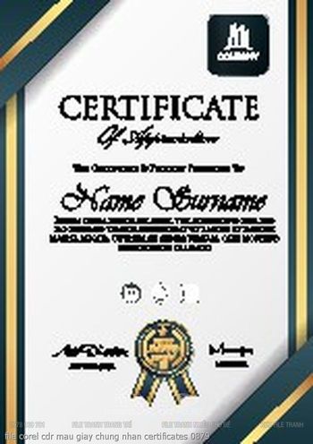 file corel cdr mau giay chung nhan certificates 0879