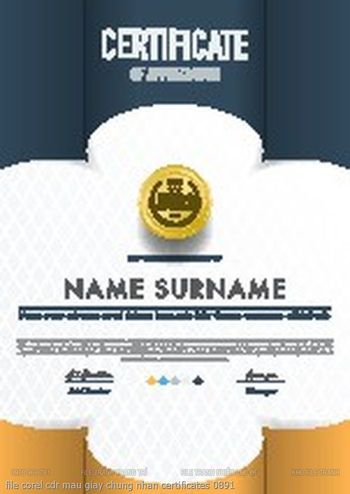 file corel cdr mau giay chung nhan certificates 0891