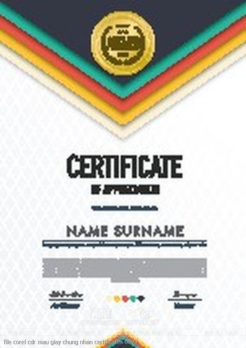file corel cdr mau giay chung nhan certificates 0893