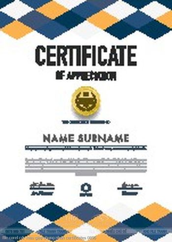 file corel cdr mau giay chung nhan certificates 0896