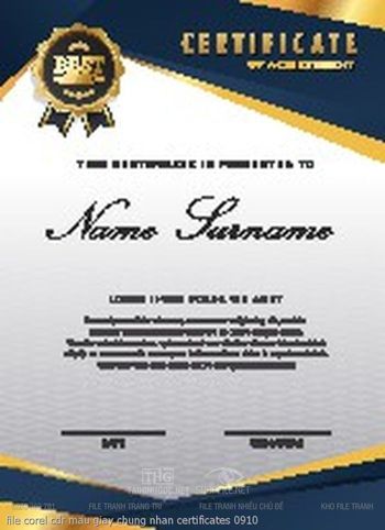 file corel cdr mau giay chung nhan certificates 0910
