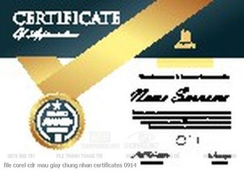 file corel cdr mau giay chung nhan certificates 0914