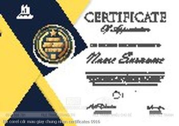 file corel cdr mau giay chung nhan certificates 0916