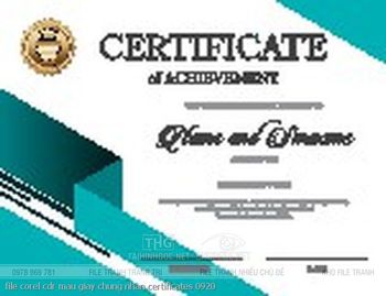 file corel cdr mau giay chung nhan certificates 0920