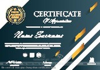 file corel cdr mau giay chung nhan certificates 0921