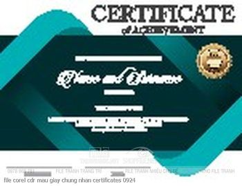 file corel cdr mau giay chung nhan certificates 0924