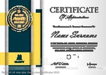 file corel cdr mau giay chung nhan certificates 0932