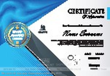 file corel cdr mau giay chung nhan certificates 0933