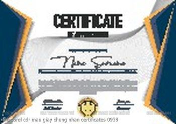 file corel cdr mau giay chung nhan certificates 0938