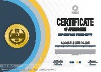 file corel cdr mau giay chung nhan certificates 0947