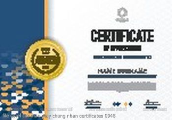 file corel cdr mau giay chung nhan certificates 0948