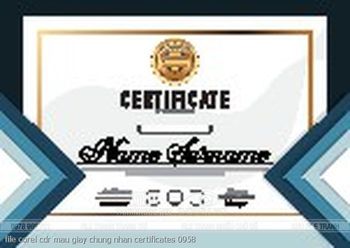 file corel cdr mau giay chung nhan certificates 0958