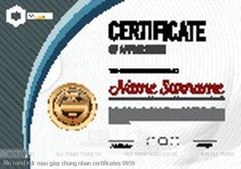 file corel cdr mau giay chung nhan certificates 0959