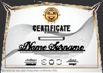 file corel cdr mau giay chung nhan certificates 0961