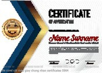 file corel cdr mau giay chung nhan certificates 0964