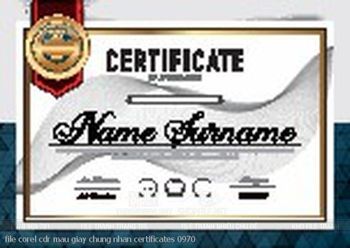 file corel cdr mau giay chung nhan certificates 0970