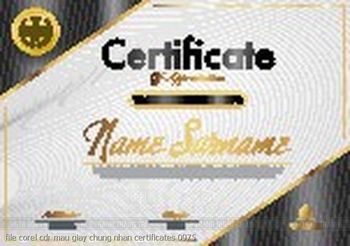 file corel cdr mau giay chung nhan certificates 0975