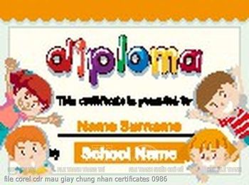 file corel cdr mau giay chung nhan certificates 0986