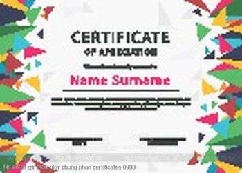 file corel cdr mau giay chung nhan certificates 0988