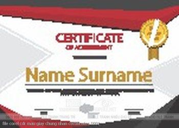 file corel cdr mau giay chung nhan certificates 0991