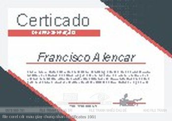 file corel cdr mau giay chung nhan certificates 1001