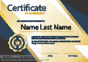 file corel cdr mau giay chung nhan certificates 1006