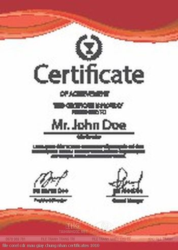 file corel cdr mau giay chung nhan certificates 1010