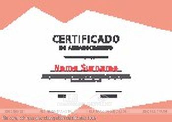 file corel cdr mau giay chung nhan certificates 1019