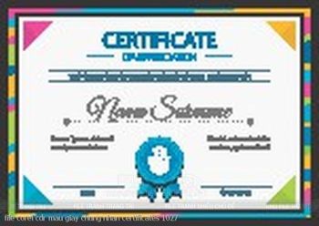 file corel cdr mau giay chung nhan certificates 1027