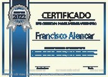file corel cdr mau giay chung nhan certificates 1029