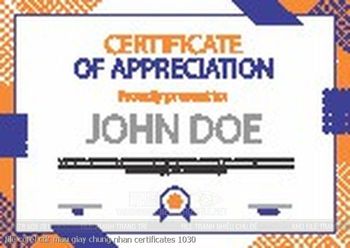 file corel cdr mau giay chung nhan certificates 1030