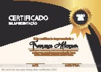 file corel cdr mau giay chung nhan certificates 1033