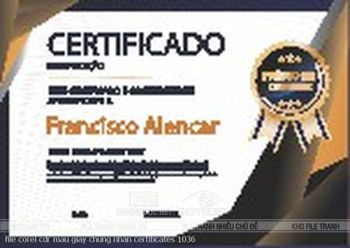 file corel cdr mau giay chung nhan certificates 1036