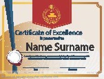 file corel cdr mau giay chung nhan certificates 1046
