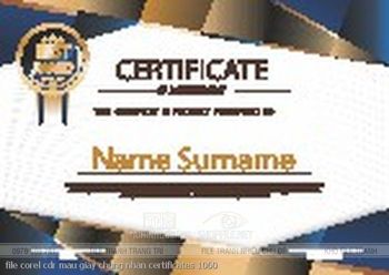 file corel cdr mau giay chung nhan certificates 1060