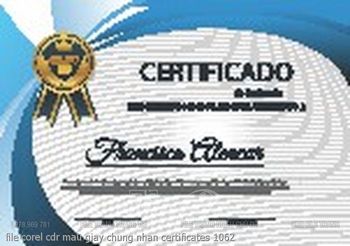 file corel cdr mau giay chung nhan certificates 1062