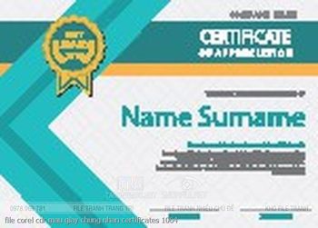 file corel cdr mau giay chung nhan certificates 1064