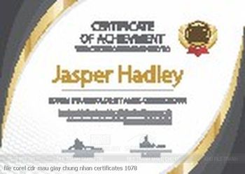file corel cdr mau giay chung nhan certificates 1078