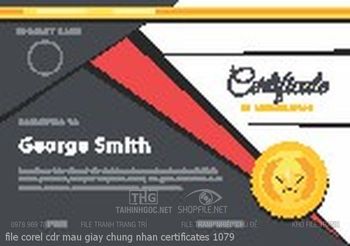 file corel cdr mau giay chung nhan certificates 1079