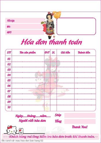 file corel cdr mau hoa don ban hang 02